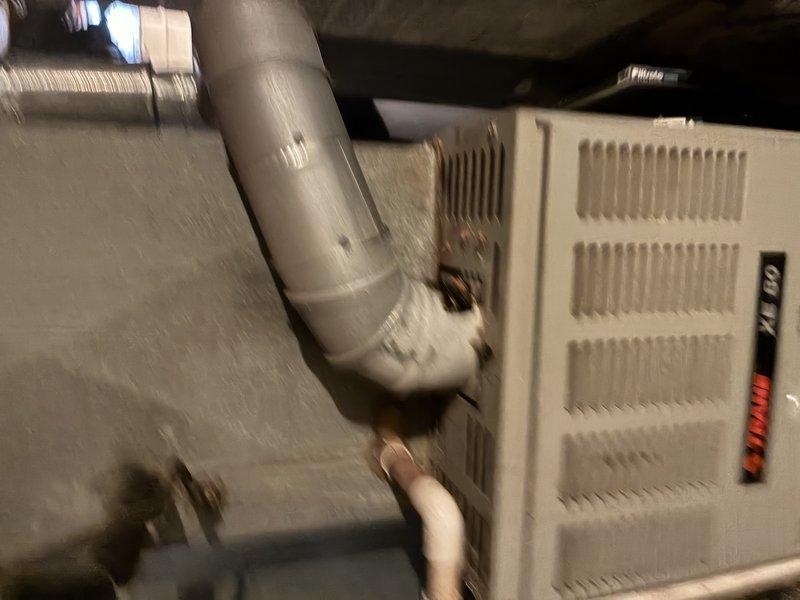 Responded to service call regarding concerns about furnace installation after gas company visit. Performed comprehensive inspection of Bryant furnace system and associated components including gas connections, venting, and ductwork. Confirmed no gas leaks present and verified all installation parameters meet manufacturer specifications and local code requirements. Documented system condition with photos showing proper furnace mounting, correctly installed PVC venting, appropriate ductwork connections, and compliant gas piping. Advised customer that installation is safe and functional with no corrective action required at this time.