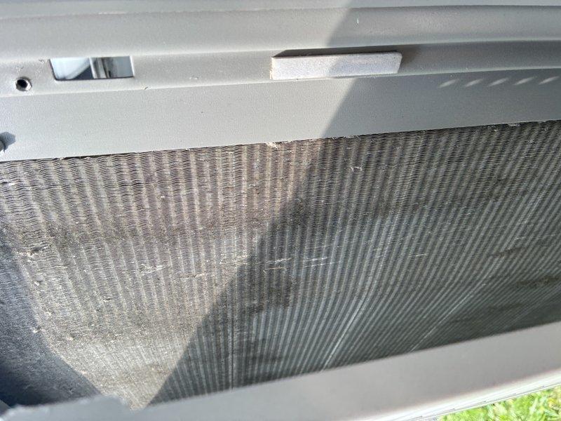 Completed MVP AC maintenance on residential cooling system. Inspected outdoor condenser unit, noting dirt and debris accumulation on evaporator coils which was cleaned to restore proper airflow and heat transfer efficiency. Performed visual inspection of indoor air handling equipment including furnace, air handler, and air filtration system, confirming all components are operating within normal parameters and connections are secure.