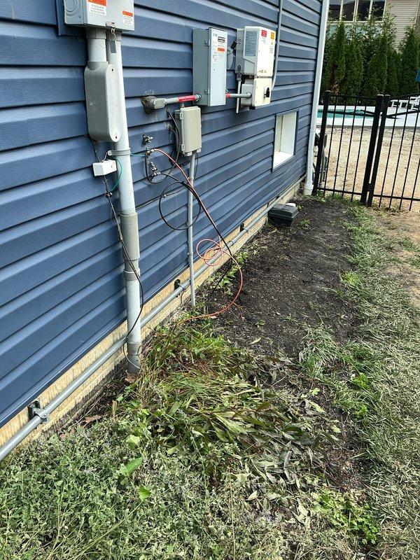Successfully installed new gas line to pool heater at residential property. Coordinated parts procurement and equipment delivery, including mini excavator for site work. Ran gas piping from existing meter location along exterior wall to pool heater area, installing appropriate valving and connections per code requirements. All installations completed with proper fittings, support brackets, and safety shut-off valves to ensure compliant and safe operation of pool heating system.