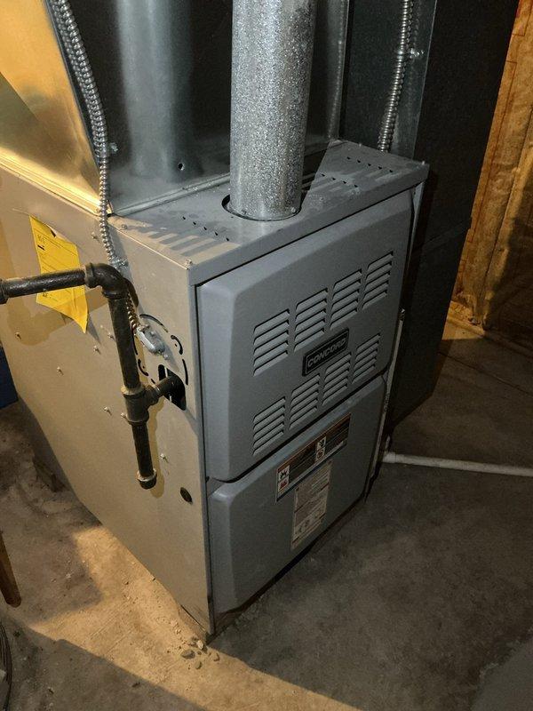 Completed MVP cooling maintenance visit on 7-year-old system. Inspected outdoor condenser unit, confirmed proper operation with adequate clearance and no visible damage or refrigerant line issues. Checked indoor furnace connections and ductwork, verified all components operating within normal parameters for seasonal cooling readiness.