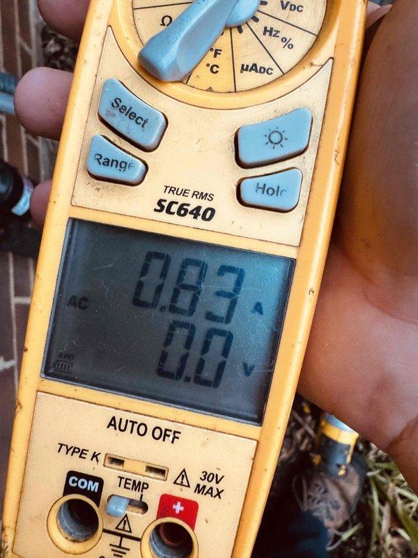 Completed MVP cooling maintenance visit on 3-year-old system. Performed comprehensive system diagnostics using digital gauges and temperature probes to verify proper refrigerant charge and system operation. Measured R410A pressures with suction side at 129.1 psi (44.6°F saturation temperature) and liquid line at 235.3 psi (79.7°F saturation temperature). Recorded superheat at 17.3°F and subcooling at 6.5°F, indicating proper refrigerant charge. Monitored supply air temperature at 61.9°F and return air temperature at 73.2°F. Verified amperage draw at 88.3 amps, confirming system is operating within manufacturer specifications. All measurements indicate system is functioning properly with no issues identified.