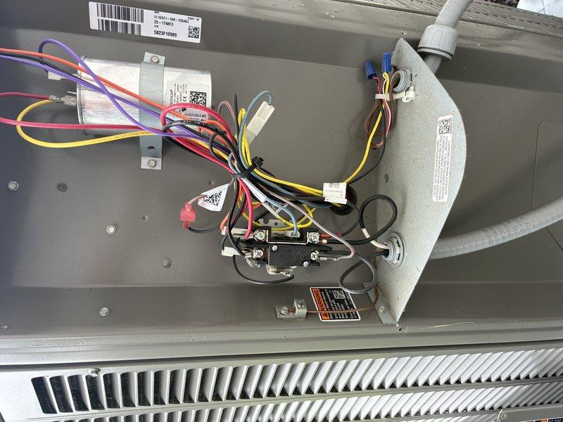Completed MVP cooling maintenance visit on 3-year-old residential air conditioning system. Performed comprehensive inspection of outdoor condenser unit and internal components, verifying proper operation of compressor, contactor, capacitor, and control relay. Inspected electrical connections, refrigerant lines, and wiring harness for wear or damage. All components functioning within normal parameters with no deficiencies noted at time of service.