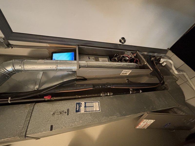 Completed MVP heating maintenance visit on 9-year-old system. Performed comprehensive inspection of indoor air handler unit and outdoor condensing unit, including examination of electrical components, capacitor, relays, and wiring connections. Customer renewed MVP service agreement at time of visit.