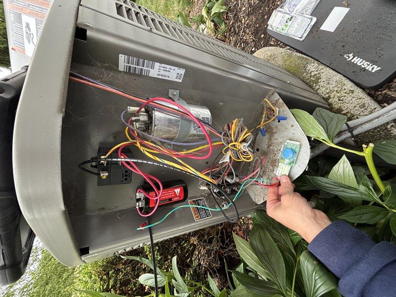 Completed MVP heating maintenance visit on 9-year-old system. Performed comprehensive inspection of indoor air handler unit and outdoor condensing unit, including examination of electrical components, capacitor, relays, and wiring connections. Customer renewed MVP service agreement at time of visit.