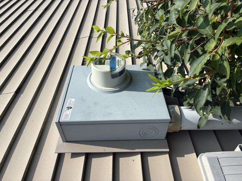 Conducted site assessment for electric vehicle charging station installation at residential property. Evaluated existing electrical service capacity at main meter panel located on exterior wall and inspected attic space to determine optimal routing path for new dedicated circuit. Assessed electrical infrastructure to ensure adequate amperage available for Level 2 EV charger installation and provided customer with installation estimate including required materials and labor.