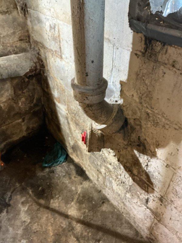 Responded to callback for recurring basement drain backup issue. Performed main drain cleanout service to address drainage system obstruction. Cleared blockage from main sewer line and restored proper flow to prevent further backup in basement area.