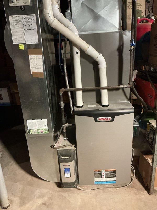 Completed MVP recurring cooling maintenance visit on Lennox HVAC system. Performed comprehensive inspection of outdoor condensing unit and indoor air handler, verified proper operation of all components, checked refrigerant levels, cleaned condenser coils, and confirmed system is functioning efficiently for the cooling season.