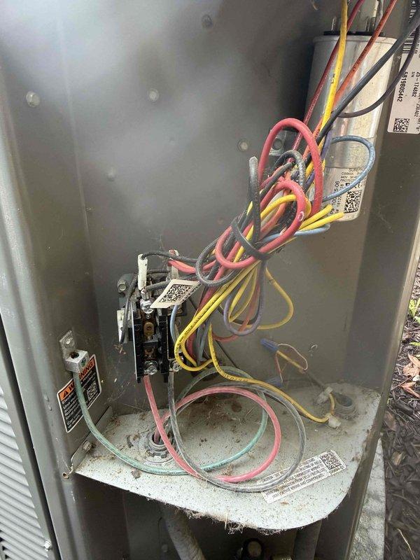 Completed MVP cooling maintenance visit on two Lennox air conditioning systems. Performed comprehensive inspection of both units including electrical components, capacitors, and circuit breakers. Opened and inspected control panel, verified wiring connections, and assessed overall system functionality. Both systems operational upon completion of preventative maintenance service.