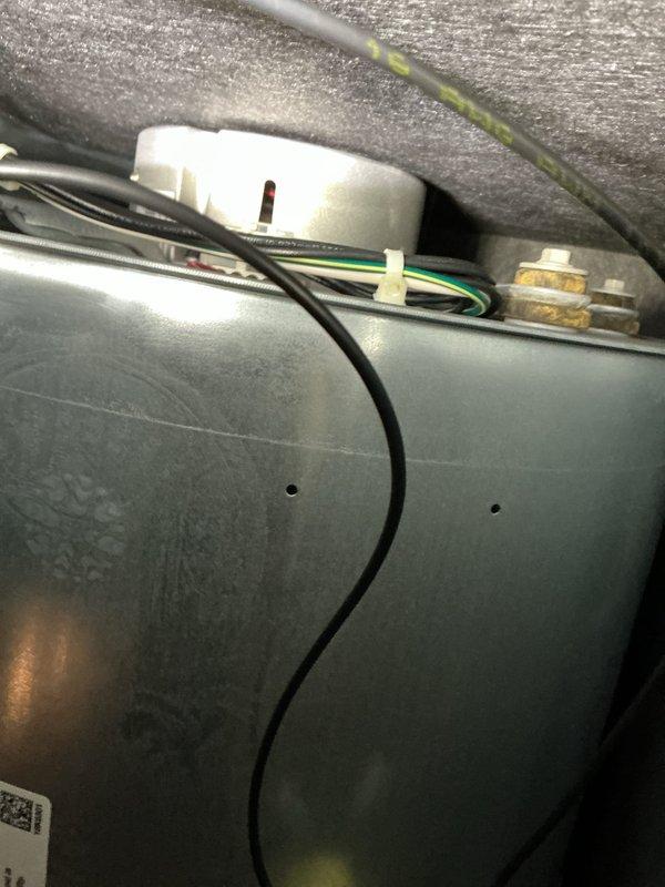 Return service call completed to install VZ Pro surge protector on HVAC system. Accessed control panel compartment and integrated surge protection device with existing circuit boards and wiring harness. All connections verified and system tested for proper operation upon completion.