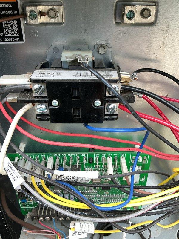 Completed comprehensive tune-up on 5-year-old residential air conditioning system. Inspected electrical control panel components including contactor, relay terminals, and control board connections, verified all wiring connections secure and properly routed. Evaluated outdoor condenser unit condition, confirmed proper installation on concrete pad, checked refrigerant lines and assessed ductwork for potential cleaning needs.