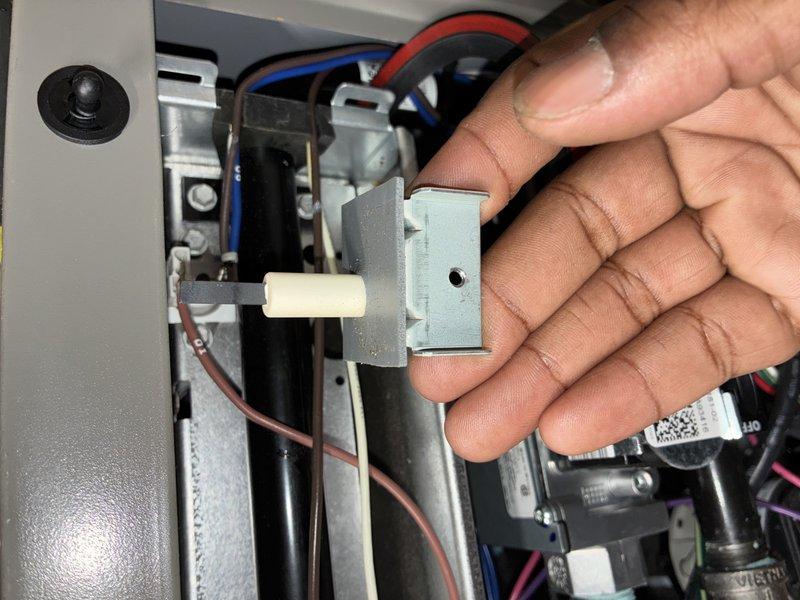 Completed annual furnace maintenance and tune-up on unit installed last July. Performed comprehensive system inspection, checked all electrical connections and wiring, verified proper operation of mechanical components, and inspected internal mounting hardware and brackets. Replaced worn roller assembly component as part of routine preventive maintenance to ensure optimal performance. All systems tested and operating within normal parameters with no issues identified.