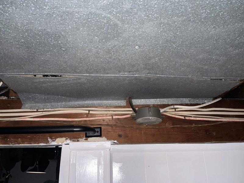 Completed estimate for mini split system replacement in residential property. Existing baseboard heating unit and aging 27-year-old furnace and air conditioning system were assessed. Customer also considering furnace and air conditioning replacement options. Site photos documented current room layout, baseboard heater location, and ceiling structure for indoor unit placement planning. Quote provided for mini split installation with follow-up communication sent to confirm appointment and discuss options.