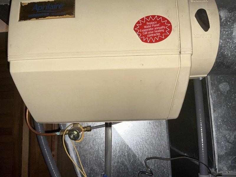 Conducted comprehensive HVAC system replacement estimate for medium-sized residential property requiring combined heating and cooling solution. Evaluated basement installation site for natural gas furnace and air conditioning system, assessed existing ductwork configuration, refrigerant line routing, condensate drainage requirements, and humidifier integration. Documented current equipment layout including gas line connections, electrical service availability, and ventilation specifications to provide accurate replacement system recommendations.