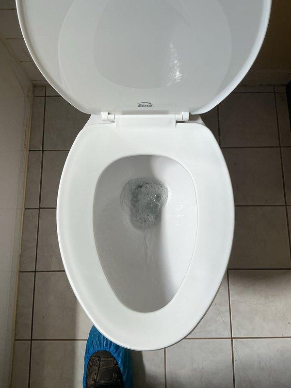 Installed a new American Standard Cadet comfort height toilet in residential bathroom. Removed existing fixture and replaced with two-piece white porcelain unit featuring chrome flush lever. Completed installation in approximately two hours, tested for proper operation and verified no leaks.