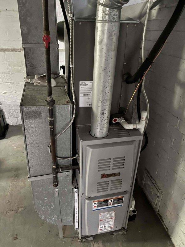 Completed routine BS-MVP cooling maintenance visit on a 3-year-old Lennox outdoor condensing unit. Performed standard preventive maintenance procedures including system inspection, cleaning, and performance verification of both the outdoor AC unit and indoor air handler components to ensure optimal cooling season operation.
