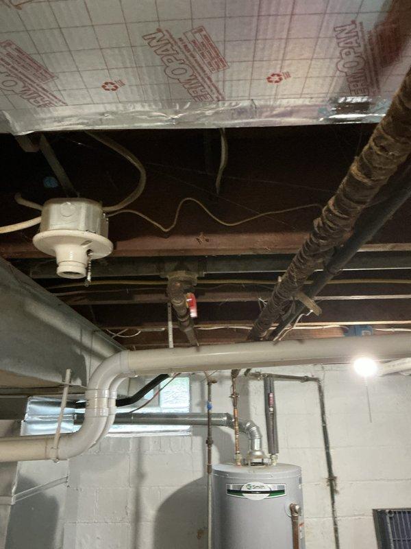 Completed installation of gas line for kitchen stove in residential property. Routed new gas piping from existing supply line through basement utility area to stove location, ensuring proper sizing and compliance with local codes. Installed appropriate shut-off valve, pressure tested system for leaks, and verified safe operation of all connections.