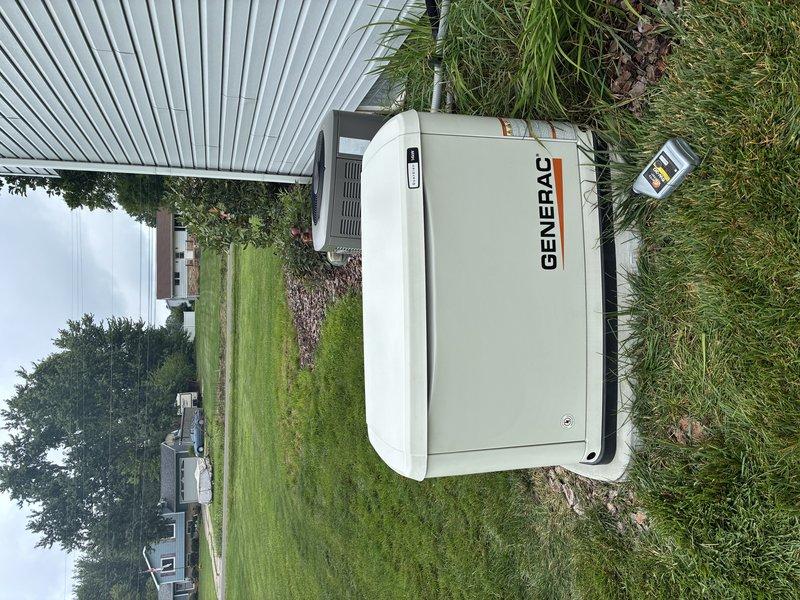 Completed scheduled preventative maintenance on a 3-year-old Generac standby generator unit. Performed comprehensive inspection of all major components, verified proper operation of the automatic transfer switch, checked fuel and oil levels, inspected electrical connections for tightness and corrosion, and confirmed adequate ventilation clearances around the unit. Generator tested successfully under load with no abnormalities detected; unit returned to automatic standby mode upon completion.