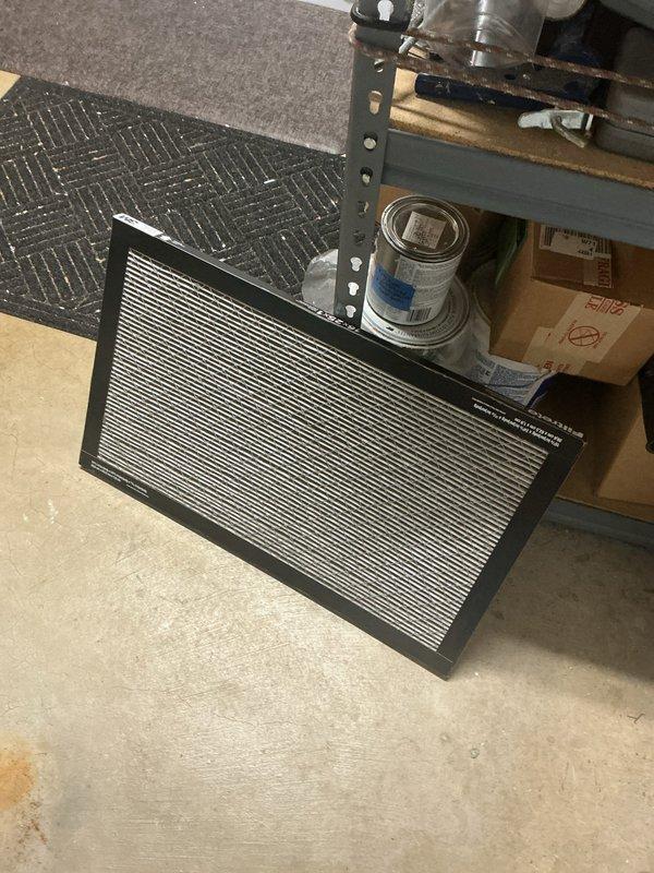 Completed preventative maintenance visit for air conditioning system. Inspected and documented air filter condition, performed temperature differential measurements on ductwork using calibrated digital thermometer to verify proper system operation and cooling efficiency. All components found operating within normal parameters.