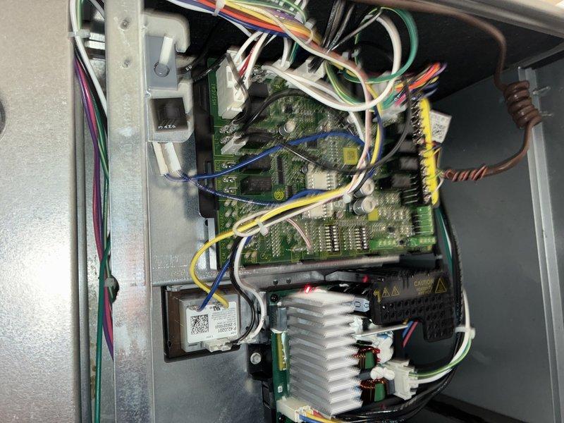 Completed scheduled MVP heating maintenance visit. Performed system diagnostics using combustion analyzer, which displayed operational readings and error codes. Inspected control board assembly and internal components, verifying proper wiring connections, heat sink condition, and circuit board functionality. All systems operating within normal parameters.