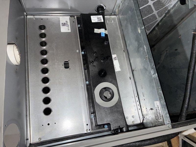 Replaced failed heat exchanger along with igniter and limit switch due to interconnected failure points within the furnace system. All replacement parts were installed and system was tested for proper operation and safety compliance.