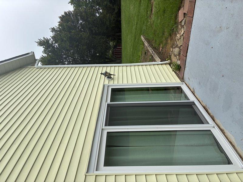 Responded to service call for exterior pole light replacement at residential property. Upon arrival, assessed existing exterior lighting fixtures including wall-mounted units on both the main building exterior and covered front porch area. Removed and replaced defective exterior pole light fixture with new unit. Verified proper electrical connections, tested operation of replacement fixture, and confirmed adequate illumination. All work completed in accordance with electrical code requirements for exterior lighting installations.