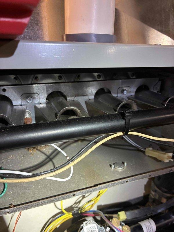 Completed MVP recurring maintenance visit for heating and cooling system. Performed comprehensive inspection of furnace components including burner assembly, heat exchanger, gas line connections, and electrical wiring systems. Verified proper operation of all mechanical components and secured connections with appropriate fasteners.