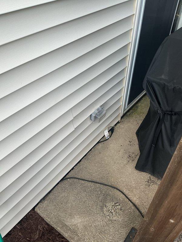 Replaced two exterior electrical outlets with weather-resistant GFCI receptacles, one located near the side entrance and another on the opposite side of the residence. Both installations included proper weatherproof covers and were tested to ensure ground fault protection functionality and compliance with outdoor electrical safety standards.