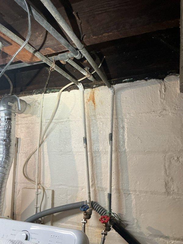Conducted comprehensive assessment of existing tanked water heater system in 1923-era residential property with original galvanized steel supply lines. Evaluated current plumbing infrastructure including exposed basement piping, existing shut-off valves, and connection points for potential water heater replacement. Provided detailed quote for new tanked water heater installation, including removal and disposal of existing unit, connection to current galvanized supply lines, and proper venting requirements. Discussed options for automatic shut-off valve installation to provide leak protection during extended absences, explaining placement recommendations and integration with existing plumbing system. Presented comprehensive whole-home repipe proposal to upgrade from deteriorating galvanized steel lines to PEX-A piping throughout residence, noting advantages of corrosion resistance, improved water flow, and elimination of potential lead contamination from century-old galvanized pipes. Do