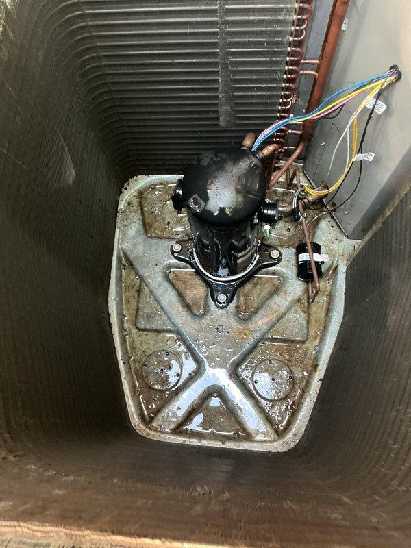 Completed routine MVP cooling maintenance on 5-year-old residential air conditioning system. Performed comprehensive inspection of outdoor condenser unit, verifying proper operation of compressor, fan motor, and electrical connections. Inspected evaporator coil assembly and internal components, noting normal wear consistent with system age. Checked refrigerant lines for proper insulation and connections. Verified all electrical wiring and control circuits functioning within specifications. System operating efficiently with no immediate repairs required.