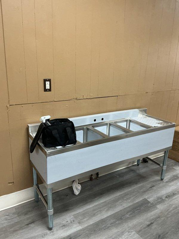 Conducted site evaluation for installation of three new electrical outlets in commercial space. Assessed wall locations and existing electrical infrastructure to provide accurate estimate for outlet placement near commercial prep station area. Documented current conditions including wall construction, flooring clearances, and proximity to plumbing fixtures to determine optimal routing for new circuits.