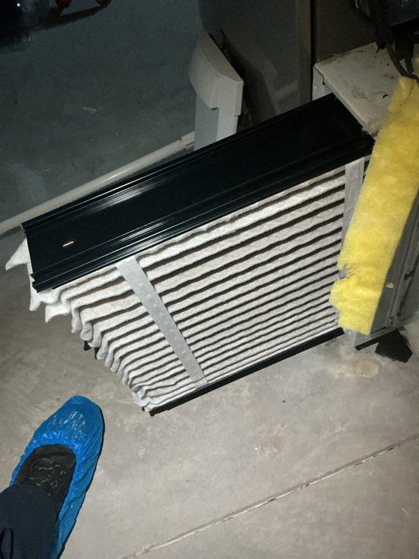 During routine AC maintenance inspection, discovered critically low subcooling indicating insufficient refrigerant charge in the Lennox cooling system. Recharged the air conditioning unit with refrigerant to restore proper operating levels and ensure immediate system functionality. Confirmed presence of refrigerant leak requiring future diagnostics; scheduled follow-up leak search appointment for fall season with additional technician support to locate and repair leak source.