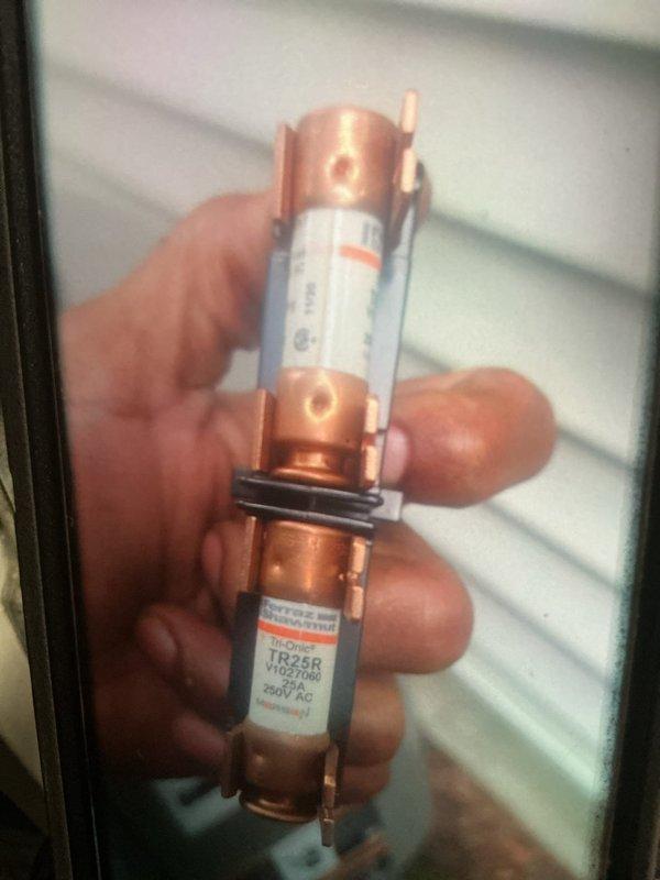 Completed MVP recurring cooling maintenance visit. Replaced failed fuses in the outdoor unit and inspected the control board assembly, which showed proper operation with all electronic components, terminal connections, and wiring intact and functioning correctly.