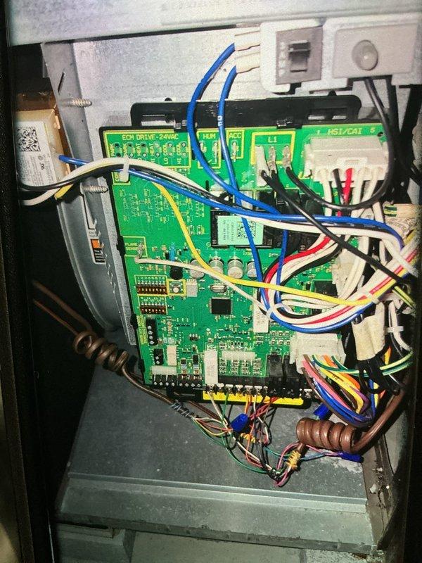 Completed MVP recurring cooling maintenance visit. Replaced failed fuses in the outdoor unit and inspected the control board assembly, which showed proper operation with all electronic components, terminal connections, and wiring intact and functioning correctly.