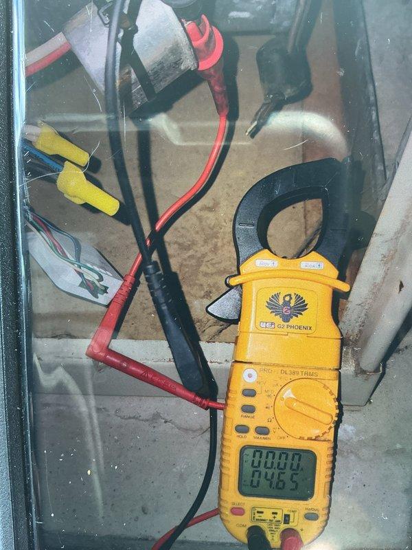 Completed preventive maintenance on 15+ year old air conditioning system. Performed visual inspection of furnace interior components, noting significant dust and dirt accumulation on burner assembly and control board. Utilized digital clamp meter to verify electrical readings and system performance parameters within acceptable ranges.