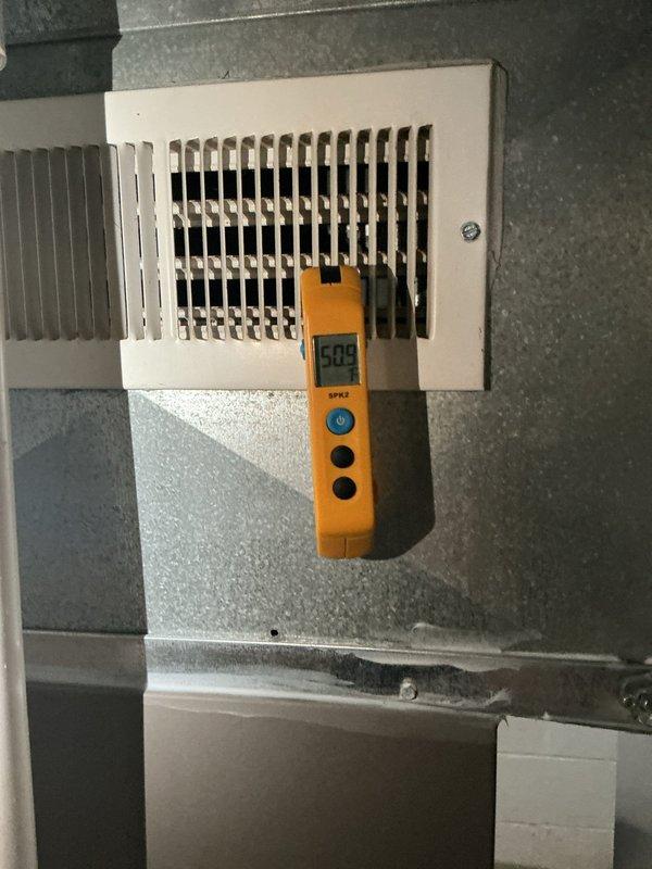 Completed scheduled maintenance visit on a 2-year-old air conditioning system as part of recurring cooling service program. Performed comprehensive system diagnostics including airflow measurement at supply register (626 CFM recorded) and electrical testing at outdoor unit contactor, which showed normal amperage draw of 0.53 amps. All components operating within manufacturer specifications with no issues identified requiring immediate attention.