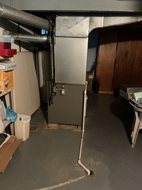 Performed refrigerant leak search on residential HVAC system. Recovered existing refrigerant charge and conducted nitrogen pressure test to isolate leak location. Documented findings with photographs of equipment and system components for warranty determination.