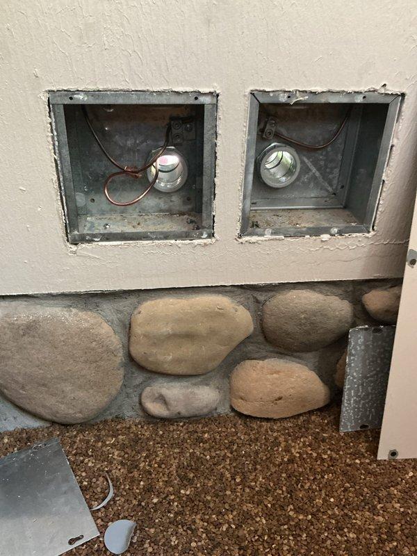 Responded to failed electrical inspection for Generac generator and transfer switch installation. Corrected code violations including separating unprotected service wires from feeder wires into separate raceways, properly strapping conduit and SER cable, replacing non-rated Romex connectors in wet locations with approved fittings, establishing proper grounding in garage disconnect with secure ground lug connections ensuring all wire strands seated under lugs, and installing connectors correctly into soft start controllers. All corrections made to meet electrical code requirements and pass inspection.