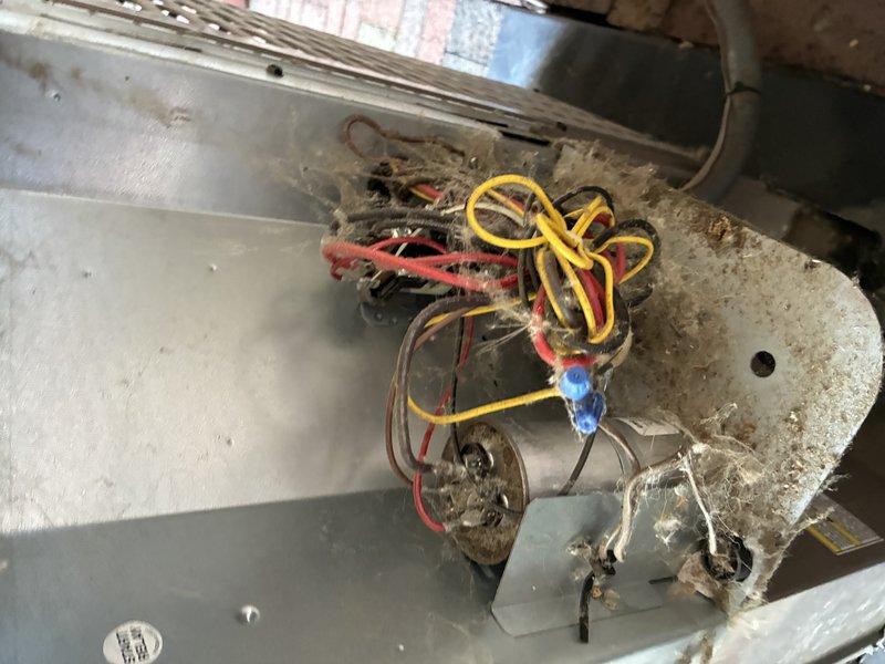 Completed MVP cooling maintenance visit on attic-mounted Lennox unit. Performed comprehensive system inspection including electrical connections, capacitor check, and visual assessment of all accessible components. Unit operational with all electrical connections secure and functioning properly.