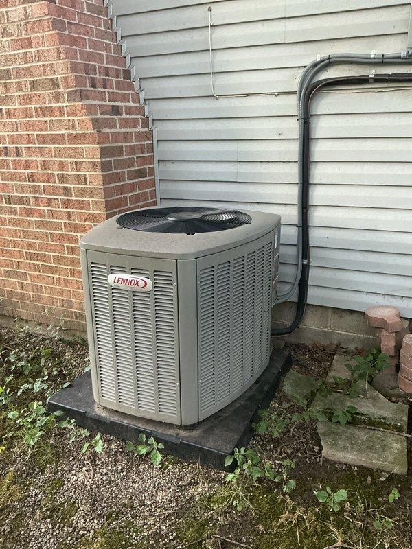 Completed annual cooling maintenance on Lennox outdoor condensing unit and York indoor furnace system. Performed comprehensive tune-up including inspection of all components, electrical connections, refrigerant levels, and airflow. System found operating properly with no deficiencies noted; all equipment functioning within normal parameters.