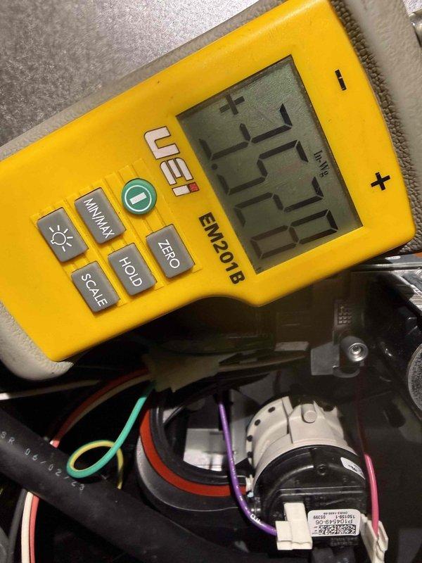 Completed scheduled heating maintenance visit on 2-year-old furnace system. Performed comprehensive system inspection including control board diagnostics, electrical connections verification, and operational testing. Measured and documented system parameters using digital multimeter, confirming all readings within manufacturer specifications. Inspected all internal components including circuit boards, capacitors, wiring harnesses, and safety controls with no deficiencies noted. System operating properly with all components functioning as designed.