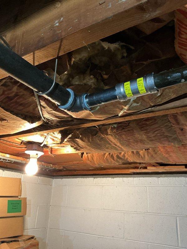 Responded to service call for cracked tee fitting on main gas line run. Removed the damaged tee fitting and replaced with approved elbow fitting, adapting connection back onto the 1-inch gas line supply run servicing HVAC system and water heater. Verified all connections for proper seal and tested system for gas leaks to ensure safe operation.