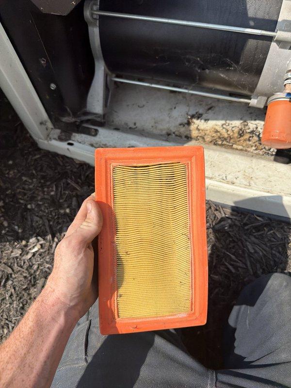 Performed comprehensive maintenance service on a whole-home Generac residential generator that had not been serviced in several years. Completed full system inspection, replaced dirty air filter with new unit, checked oil levels and condition, inspected battery connections and charging system, verified coolant levels, tested automatic transfer switch operation, and ran unit through full exercise cycle to confirm proper operation. Generator is now functioning properly and returned to service with recommended annual maintenance schedule going forward.