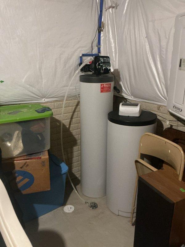 Responded to service call for water softener leaking excessive water. Upon arrival, inspected water softener system and associated components in utility room. Identified source of leak at water softener unit, assessed motor assembly and connections, and verified proper operation of system components. Completed necessary repairs to resolve water leakage issue and restored system to normal operating condition.