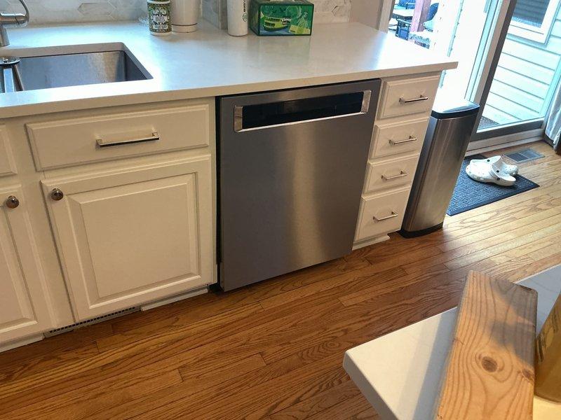 Responded to clogged kitchen sink drain complaint. Upon arrival, assessed the drainage system and identified blockage in the main drain line beneath the sink. Utilized drain snake to clear obstruction, restoring proper water flow and drainage function. Tested system to confirm complete clearance and proper operation.