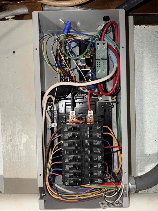 Installed new 18kW standby generator with new electrical whip connecting to existing transfer switch. Integrated oil heater into generator unit for cold weather operation and completed all electrical connections to panel. Coordinated with gas line contractor for fuel supply installation and verified proper tenant connectivity upon system commissioning.