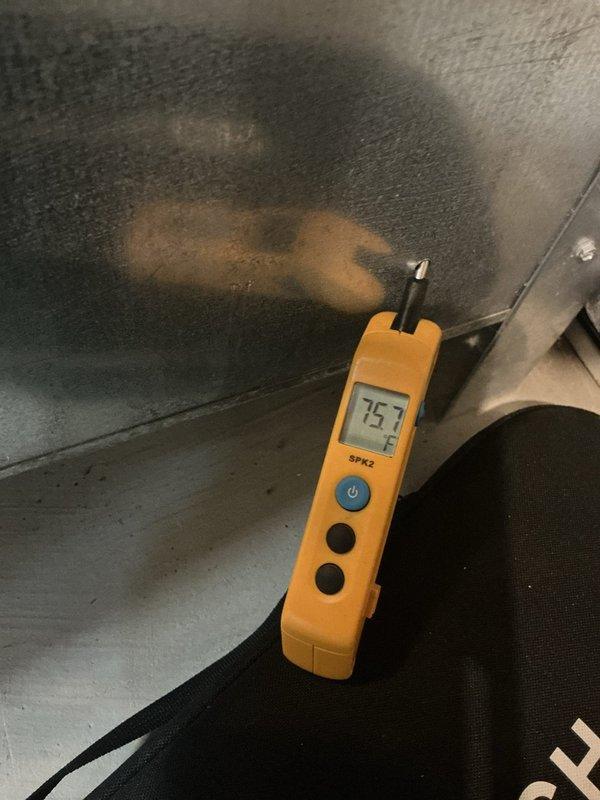 Completed MVP furnace maintenance on Heil heating unit. Performed comprehensive system inspection including visual assessment of blower housing, warning labels, and ventilation components. Measured supply air temperature at 75.3°F and documented normal dust accumulation on equipment surfaces consistent with seasonal operation.