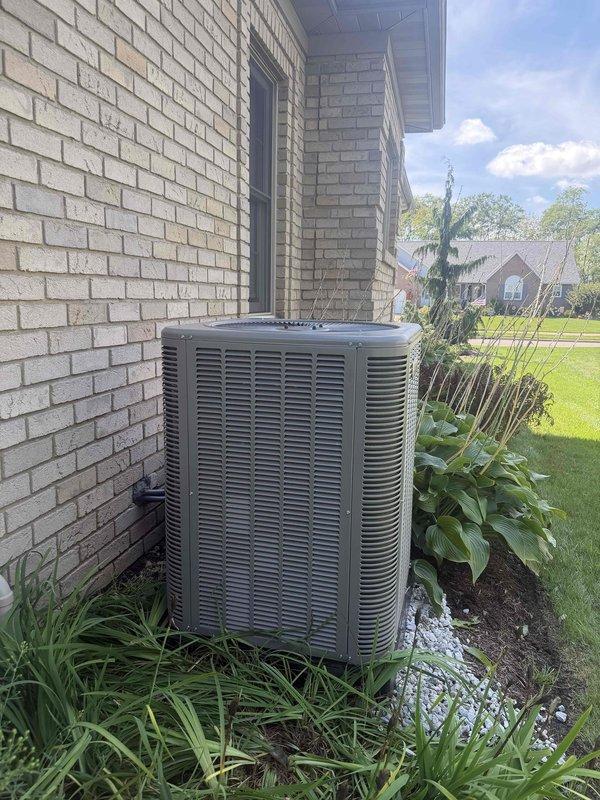 Responded to callback for HVAC unit pad leveling following recent installation. Delivered and spread gravel base material, then releveled concrete pad supporting outdoor condensing unit to ensure proper equipment operation and drainage. Verified level placement using precision measuring tools and confirmed unit stability on corrected pad surface.