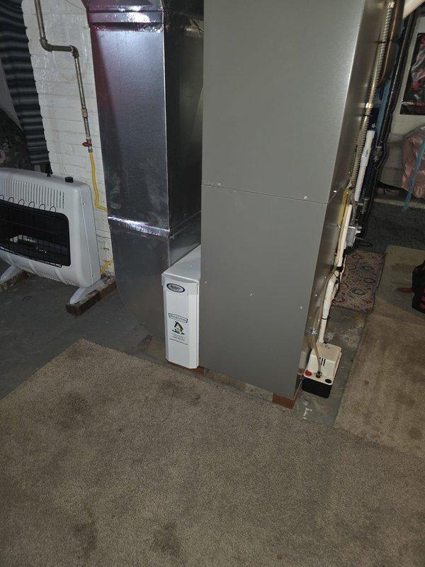 Completed MVP recurring cooling maintenance visit on residential HVAC system. Performed standard inspection of furnace/air handler unit, ductwork, and associated components in basement mechanical room. All equipment found operating within normal parameters with no immediate service needs identified.