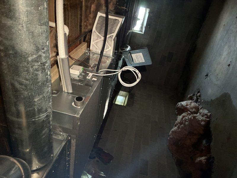 Completed routine cooling maintenance on a one-year-old HVAC system. Performed standard inspection of air handler unit, ductwork connections, condensate drainage system, and electrical components. System found to be operating within normal parameters with no immediate concerns identified.