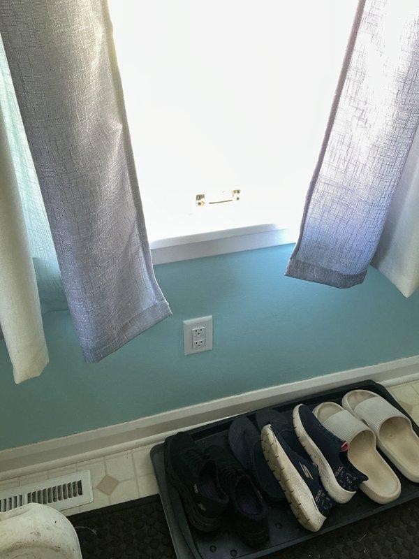 Replaced two existing electrical outlets with new receptacles, including one GFCI outlet installed in the kitchen area near the countertop workspace. Installed outlets to current code specifications and verified proper grounding and functionality upon completion.